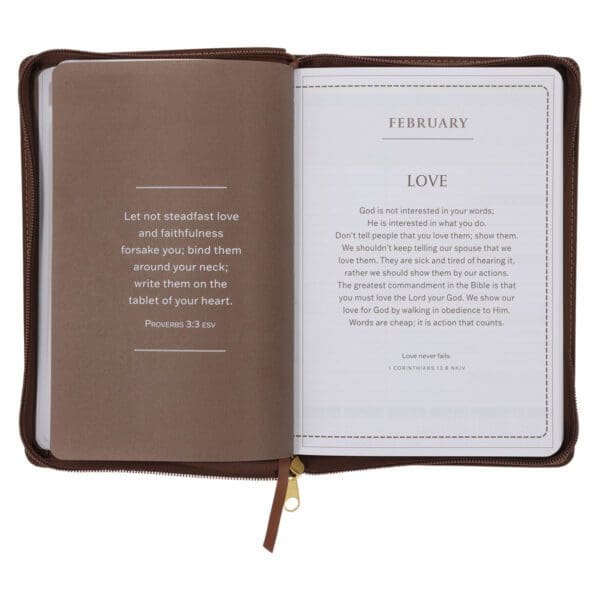 2026 Angus Buchan Diary - Daily Planner - Stand Firm in the Faith - Faux Leather with Zip - Image 7