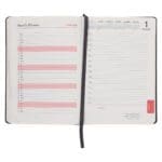 2026 Diary - Chronos Daily Planner - Grey Imitation Leather - Image 6