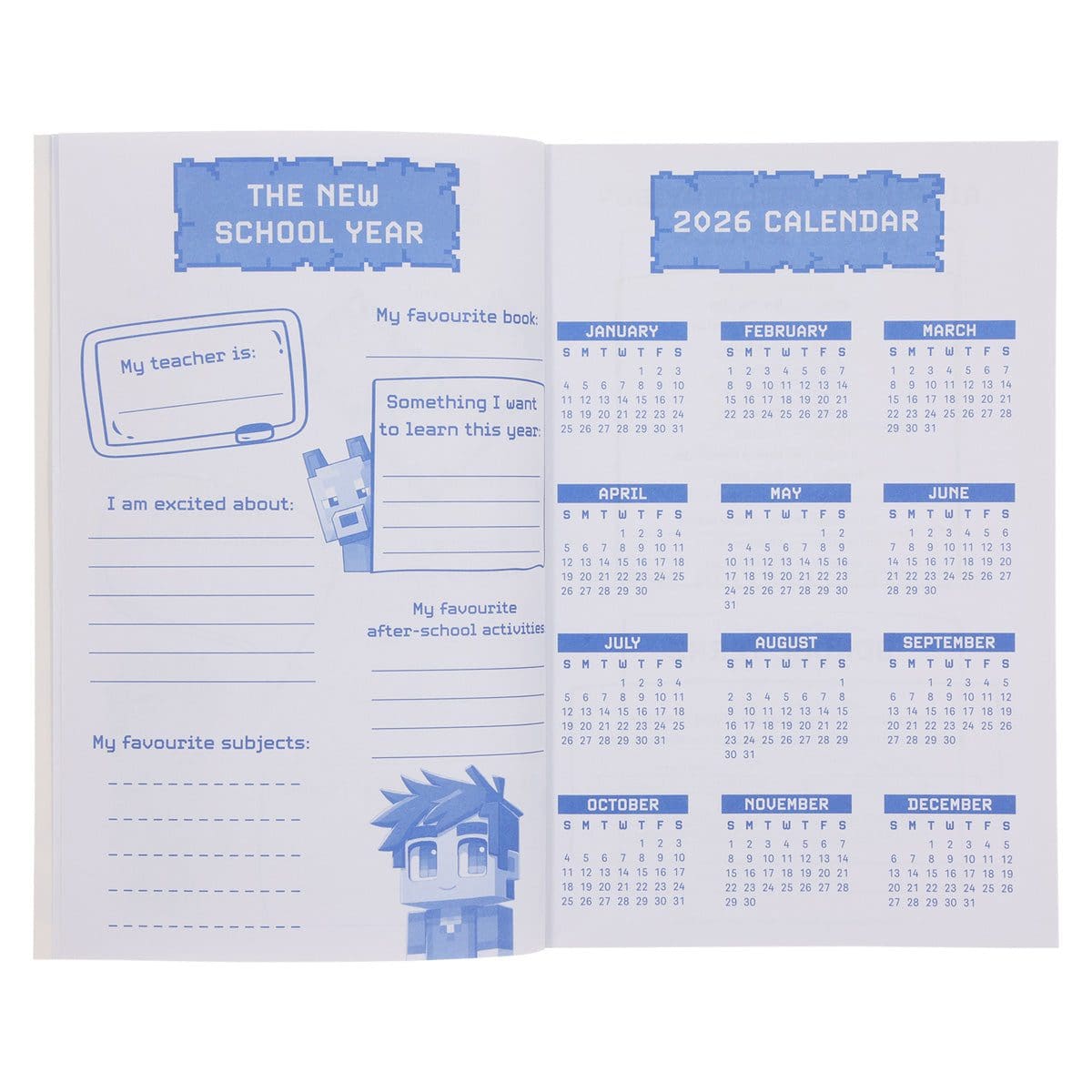 9780638004014_feature3 2026 School Diary - Daily Planner for Boys - Paperback - Image 12