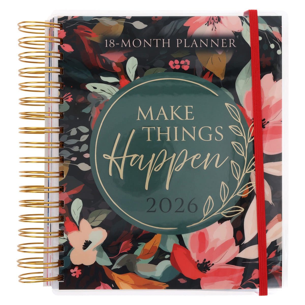 9780638004052_front 2026 Diary - 18-Month Planner for Women - Make Things Happen - Wirebound - Image 1