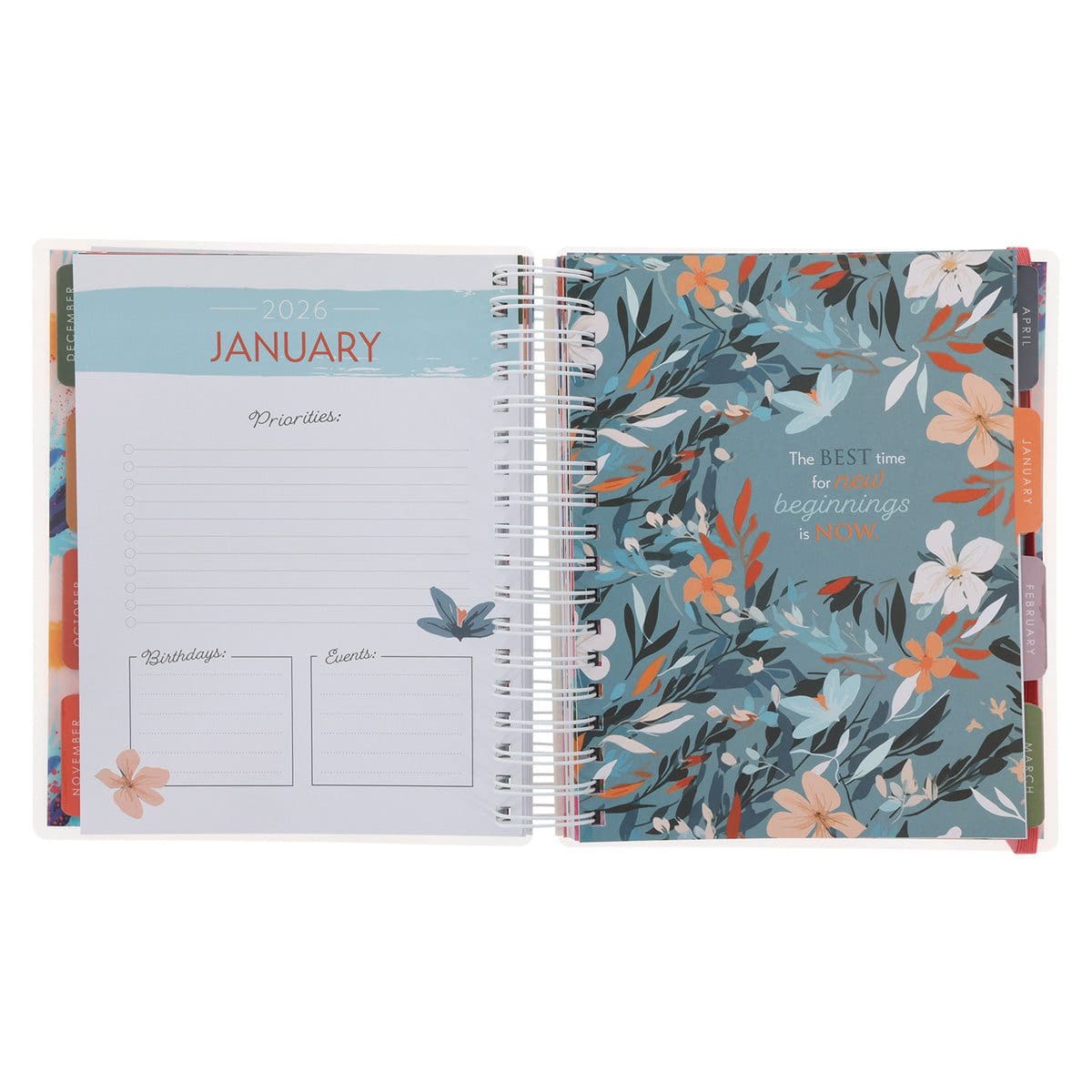9780638004069_feature2 2026 Diary - 18-Month Planner for Women - Today Is a New Beginning - Wirebound - Image 4