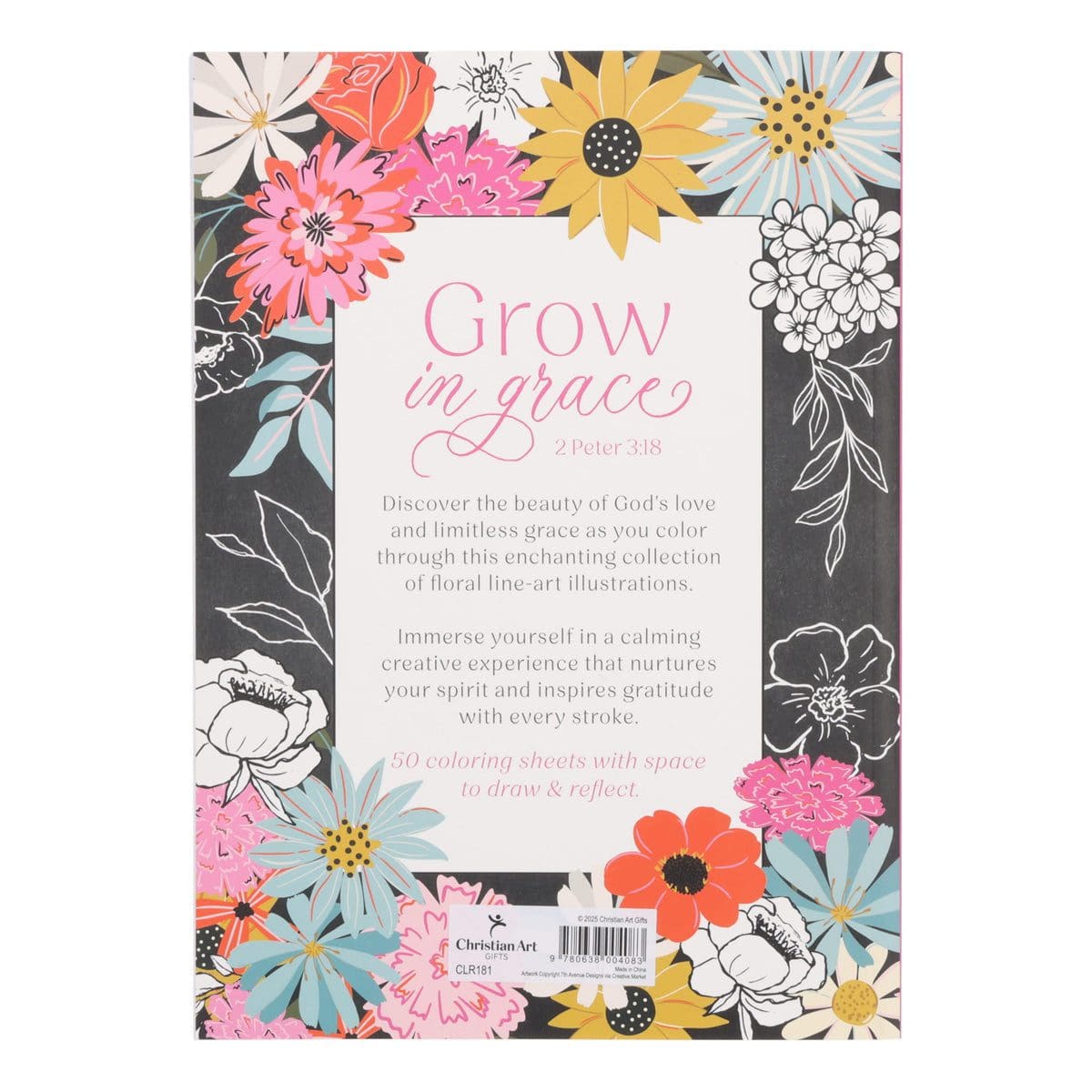 9780638004083_back Grow in Grace Coloring Book (Paperback) - Image 2