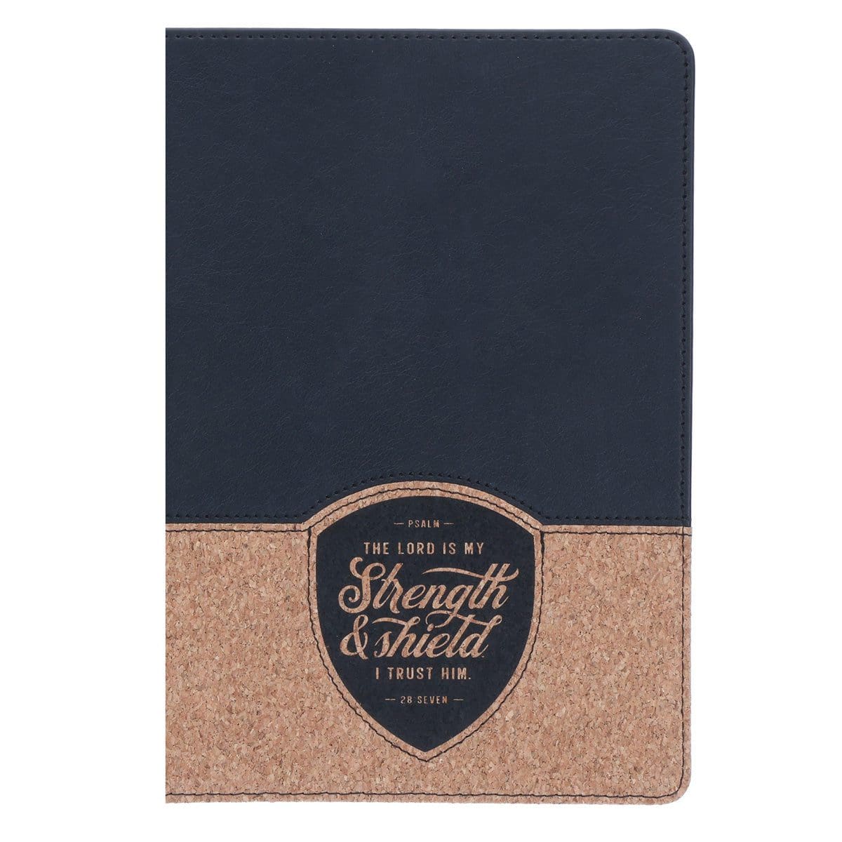 9780638004410_front The Lord Is My Strength and Shield, I Trust Him Faux Leather Journal - Image 1