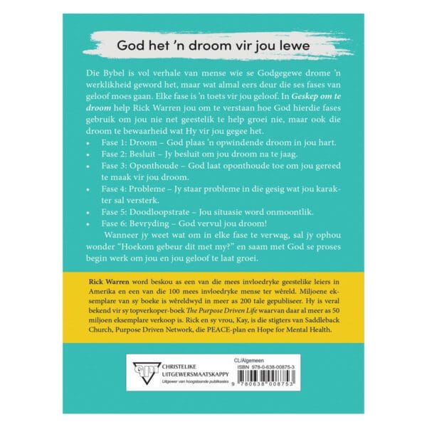Geskep om te Droom: Die 6 fases wat God gebruik vir geloofsgroei (Sagteband) - Image 10