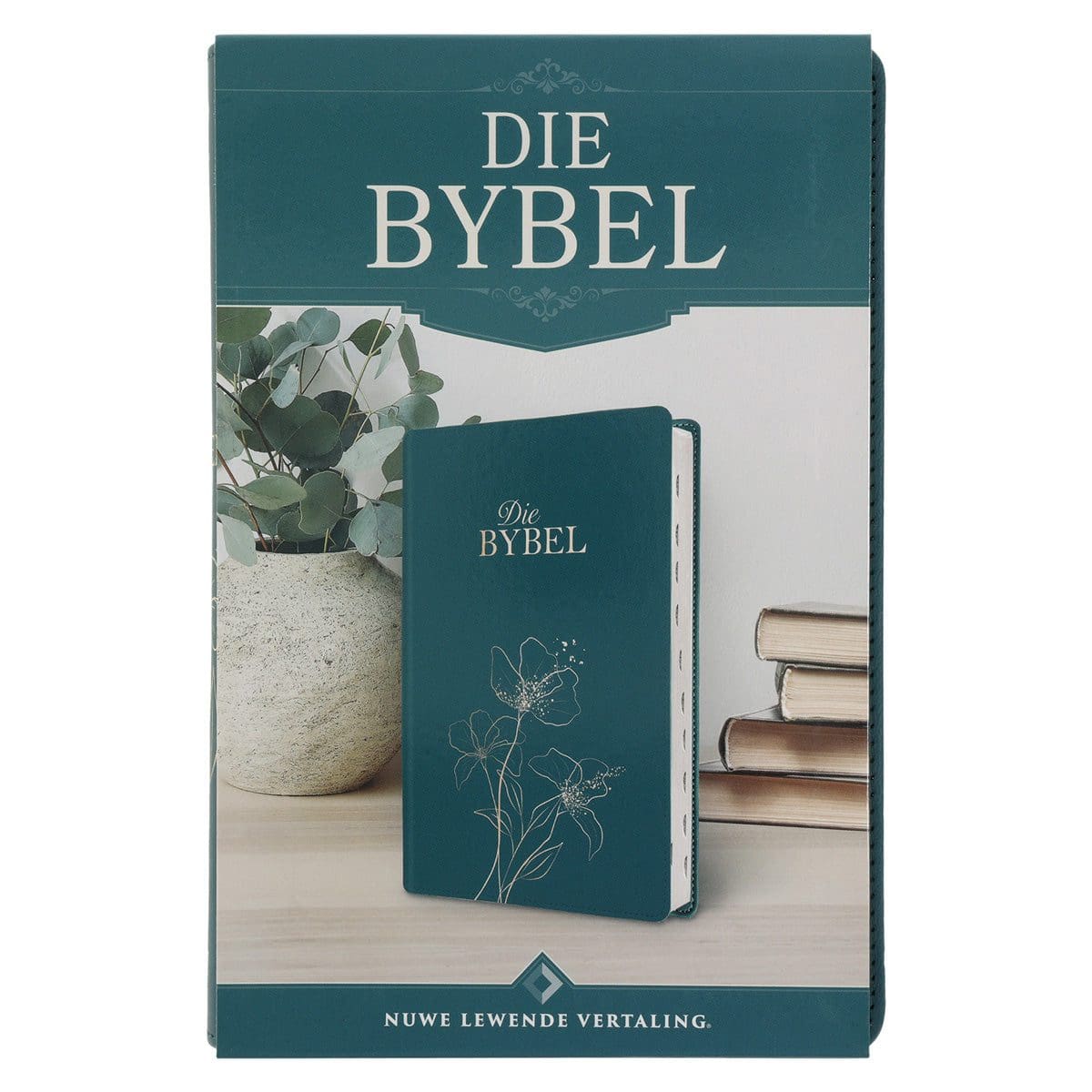 9780638009576_feature5 NLV Olyfgroen Met Goue Blomme Kunsleer Standaard Bybel Met Duimgrepe - Image 11