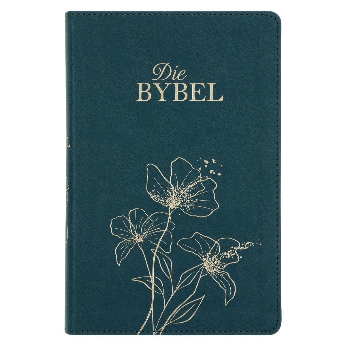 9780638009576_front NLV Olyfgroen Met Goue Blomme Kunsleer Standaard Bybel Met Duimgrepe - Image 5