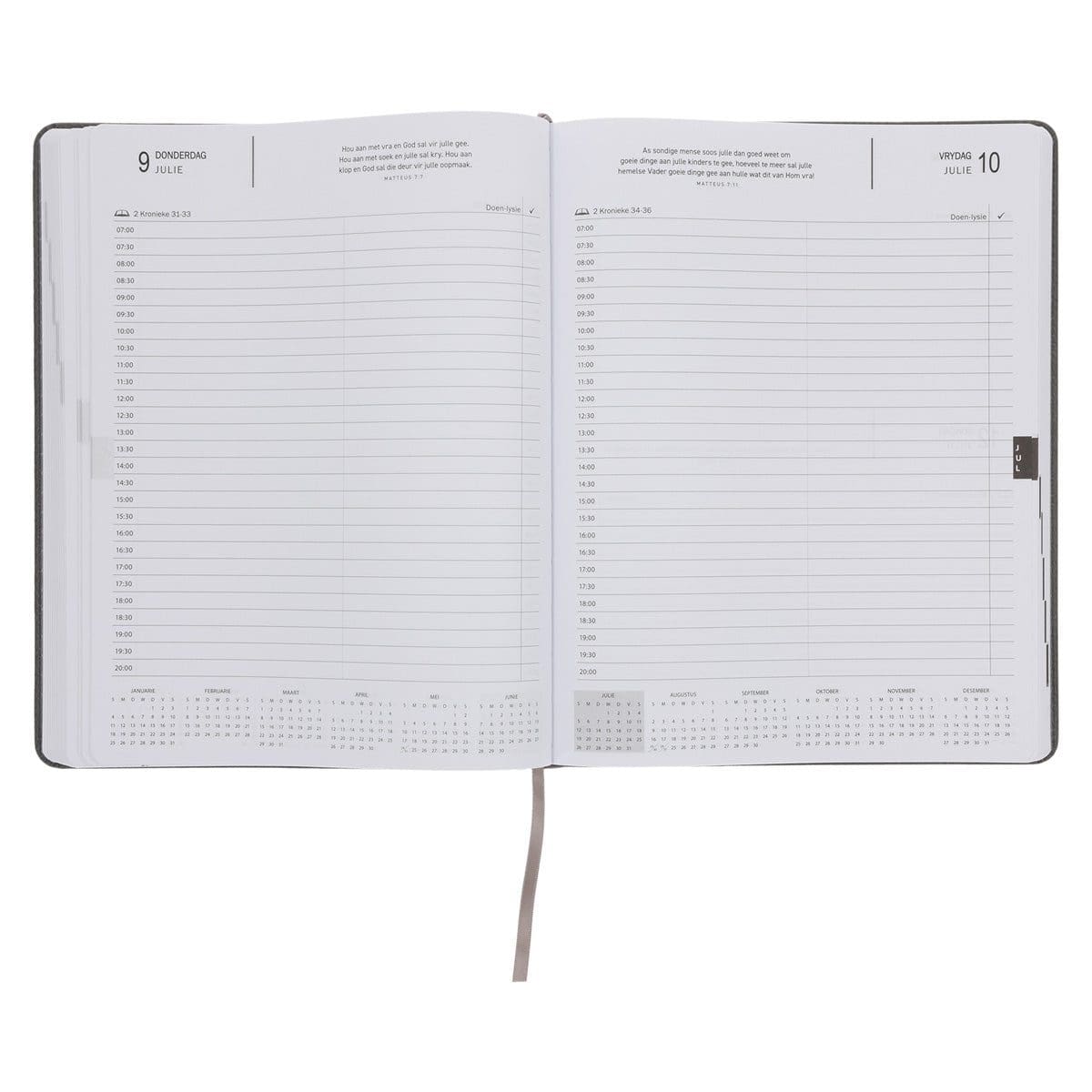 9780638010329_feature5 2026 A4 Dagboek - Professionele Jaarbeplanner - Soek Julle Krag in die Here - Kunsleer - Image 7