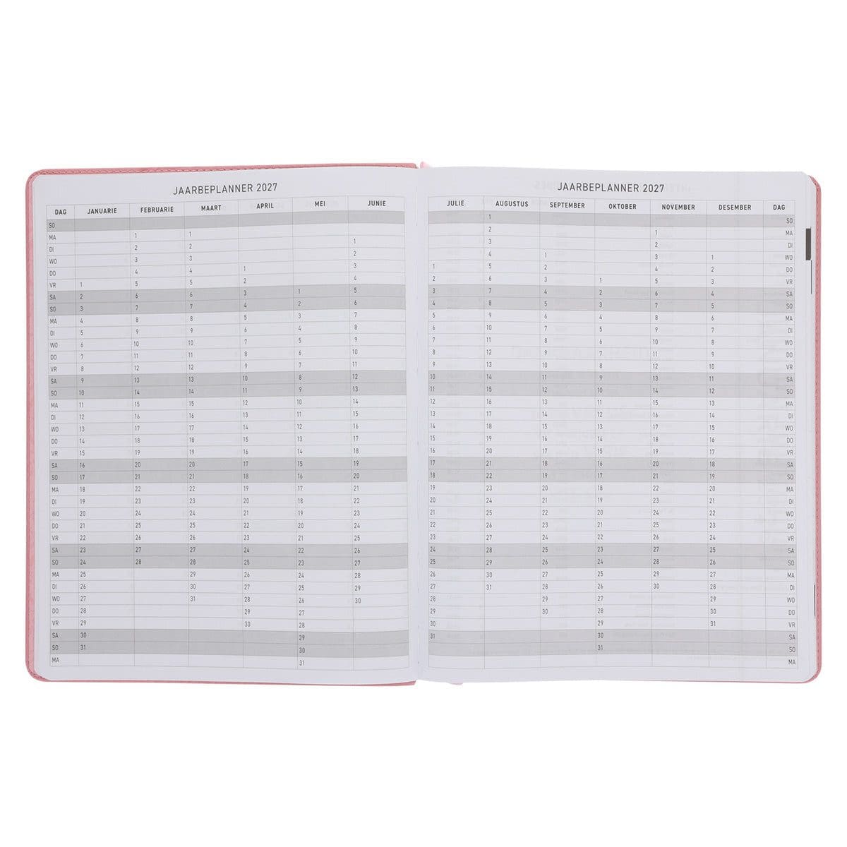 9780638010336_feature2 2026 A4 Dagboek - Professionele Jaarbeplanner - God Is Ons Toevlug en Ons Sterkte - Kunsleer - Image 4
