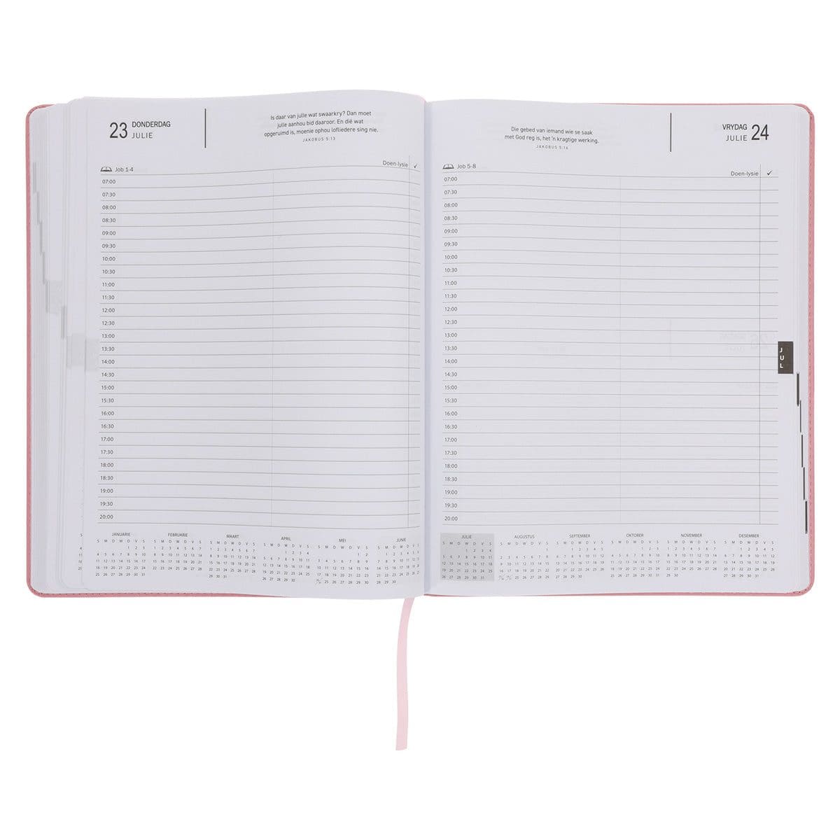 9780638010336_feature5 2026 A4 Dagboek - Professionele Jaarbeplanner - God Is Ons Toevlug en Ons Sterkte - Kunsleer - Image 7