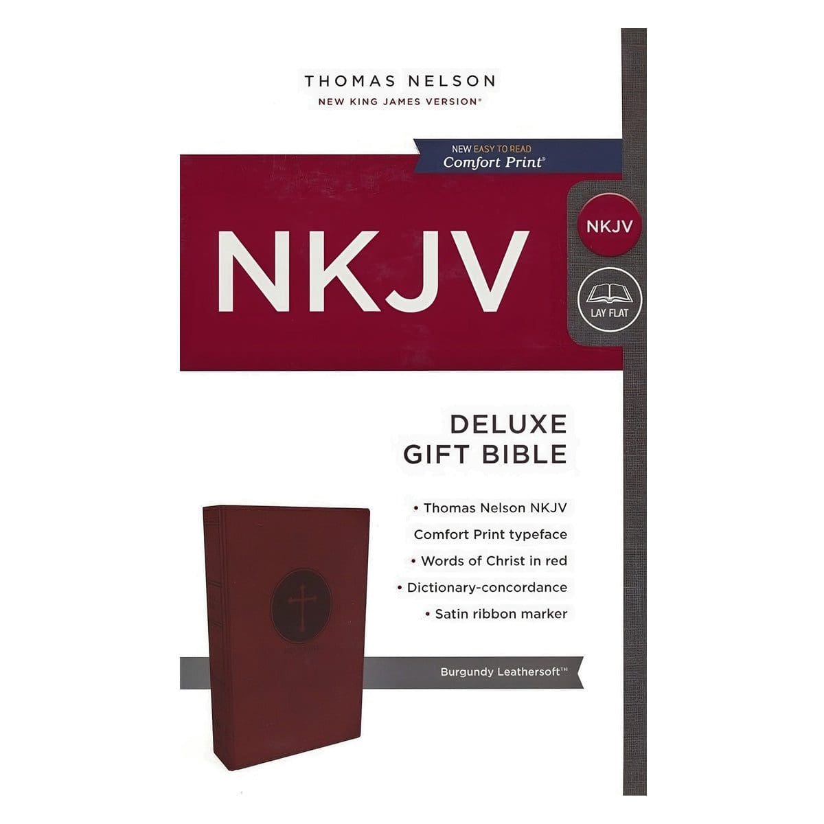 9780718075217_front NKJV Deluxe Gift Bible Red Letter Burgundy (Comfort Print)(Imitation Leather) - Image 8