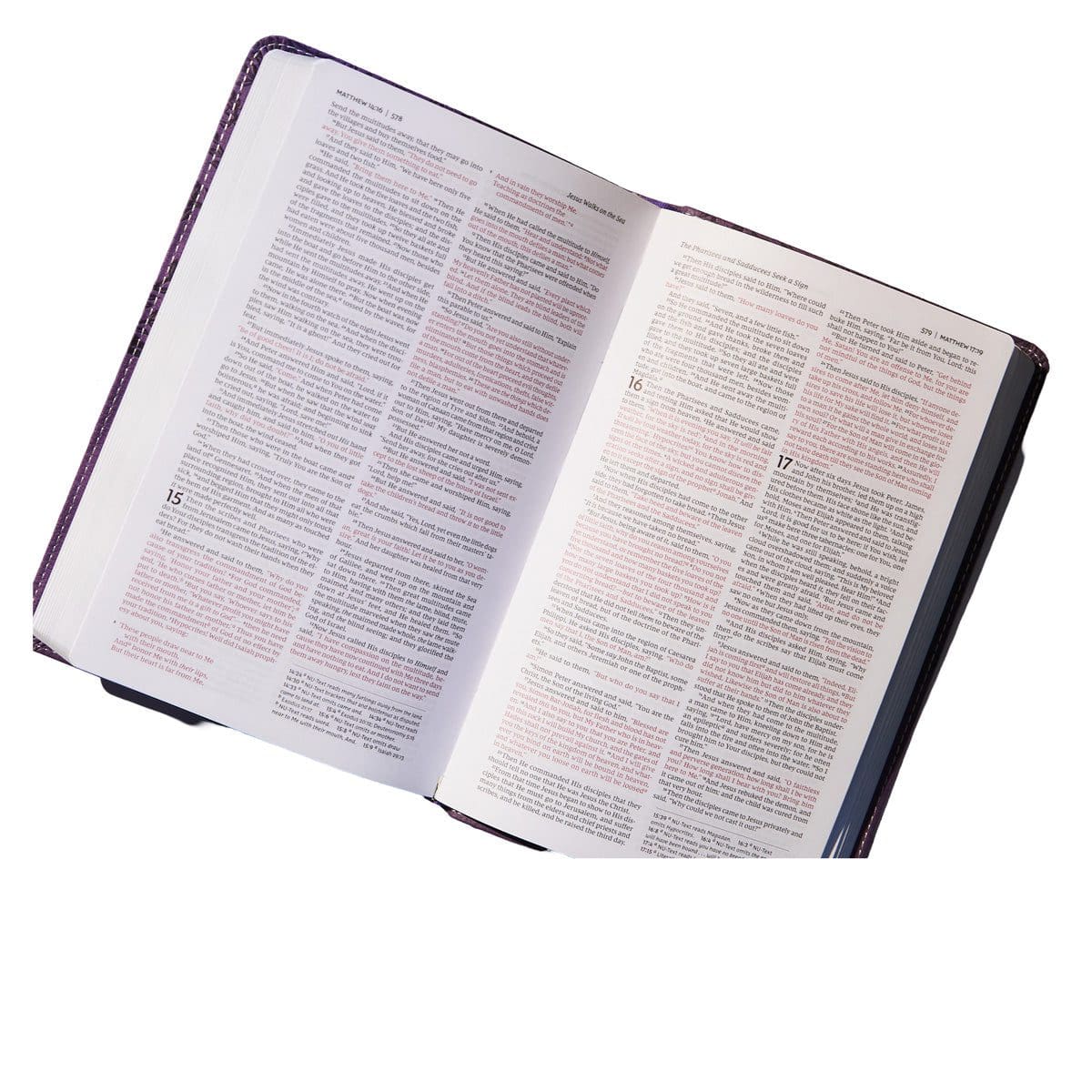 9780718075224_feature2 NKJV Deluxe Gift Bible Red Letter Blue (Comfort Print)(Imitation Leather) - Image 20