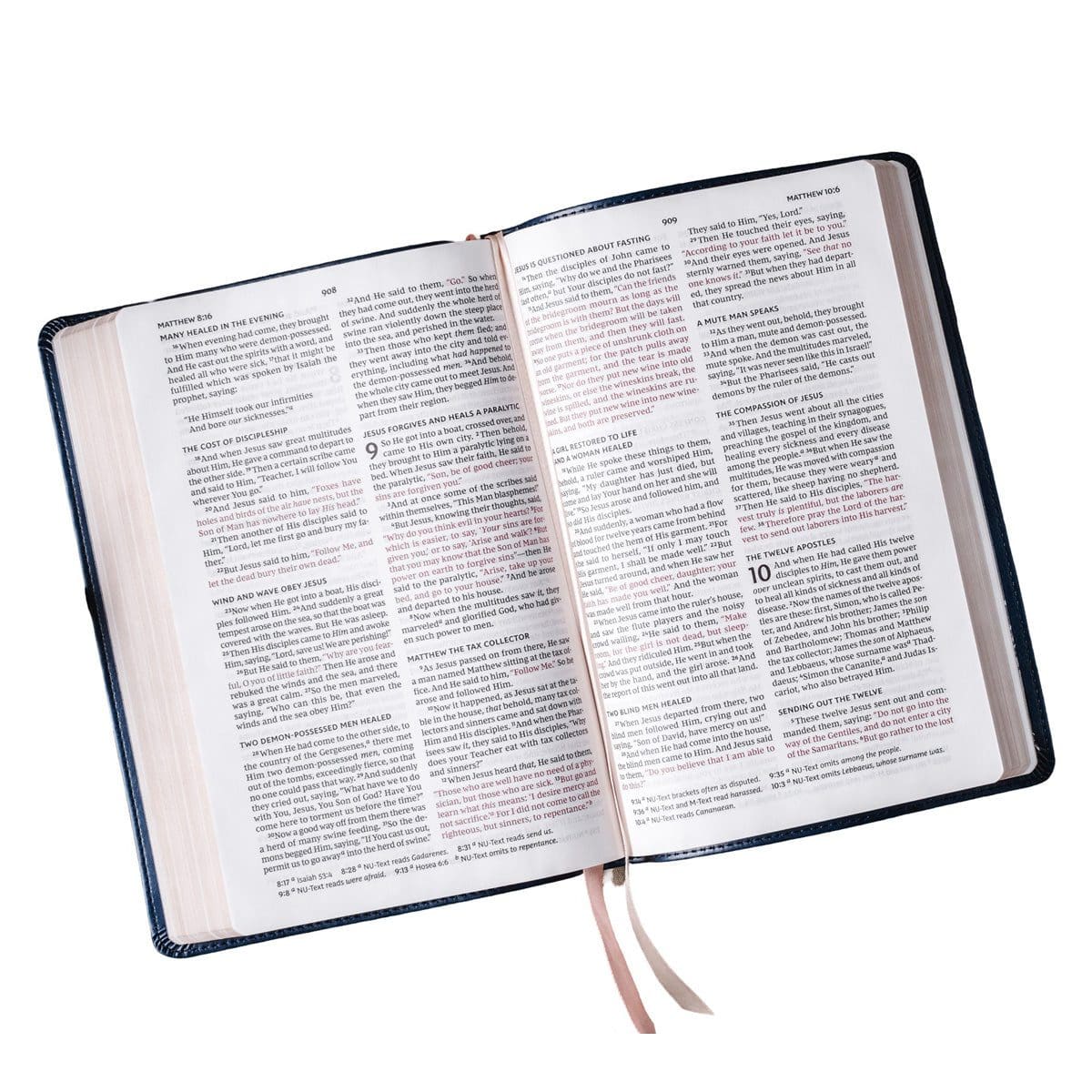 9780718075583_feature2 NKJV Value Thinline Large Print Red Letter Charcoal (Comfort Print)(Imitation Leather) - Image 9