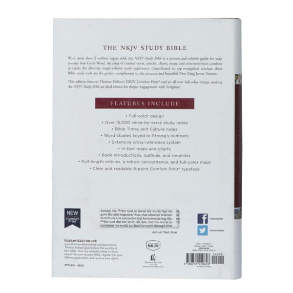 NKJV Study Bible Red Letter Complete Full Color (Comfort Print)(Hardcover) - Image 28