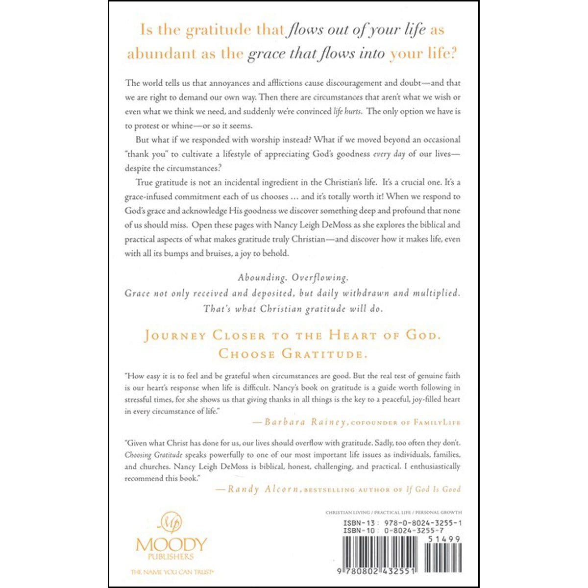 9780802432551_back Choosing Gratitude (Paperback) - Image 10