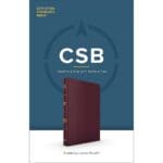CSB Thinline Reference Bible Cranberry (Imitation Leather) - Image 5