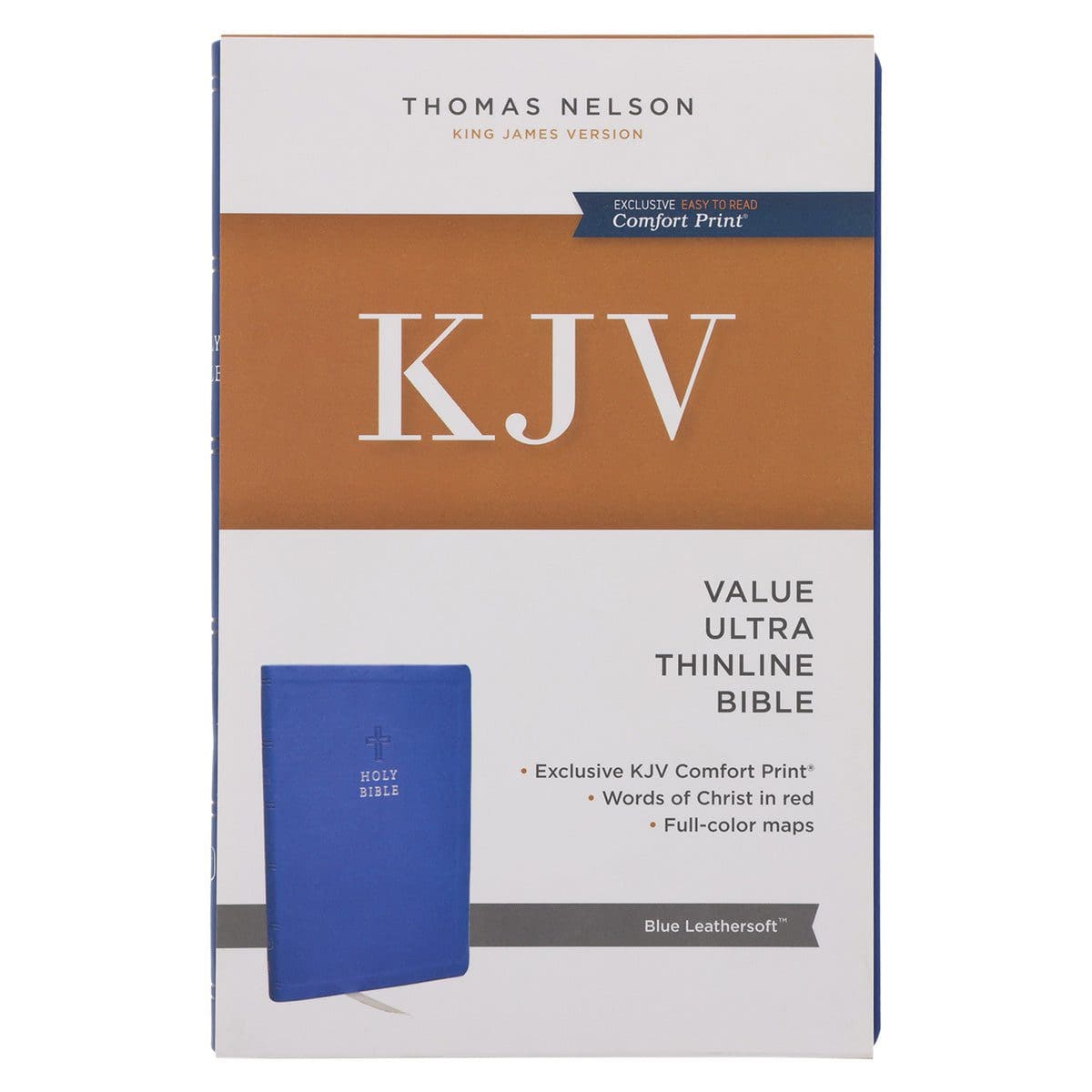9781400338313_feature5 KJV Blue Imitation Leather Value Ultra Thinline Bible Comfort Print - Image 7