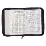 KJV Black Faux Leather Mini Pocket Edition Bible Red Letter With Zip - Image 34