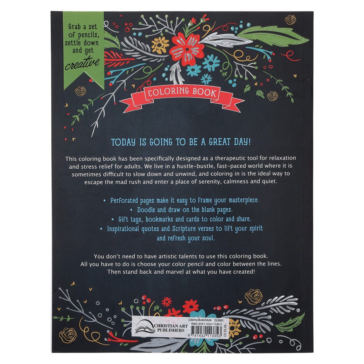 9781432113353_back Today Is Going To Be A Great Day Coloring Book (Paperback) - Image 8