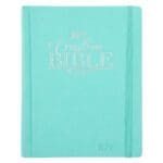 KJV Aquamarine Faux Leather Hardcover My Creative Bible - Image 6