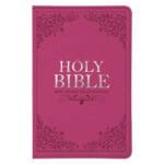 NLT Pink Faux Leather Standard Bible Thumb Indexed With Zip - Image 4