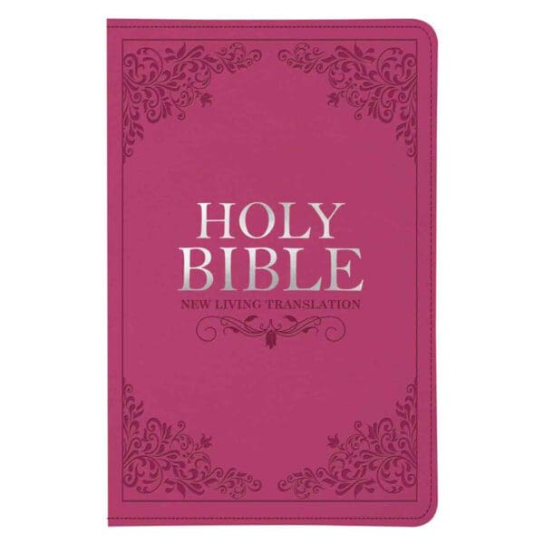 NLT Pink Faux Leather Standard Bible Thumb Indexed With Zip - Image 4