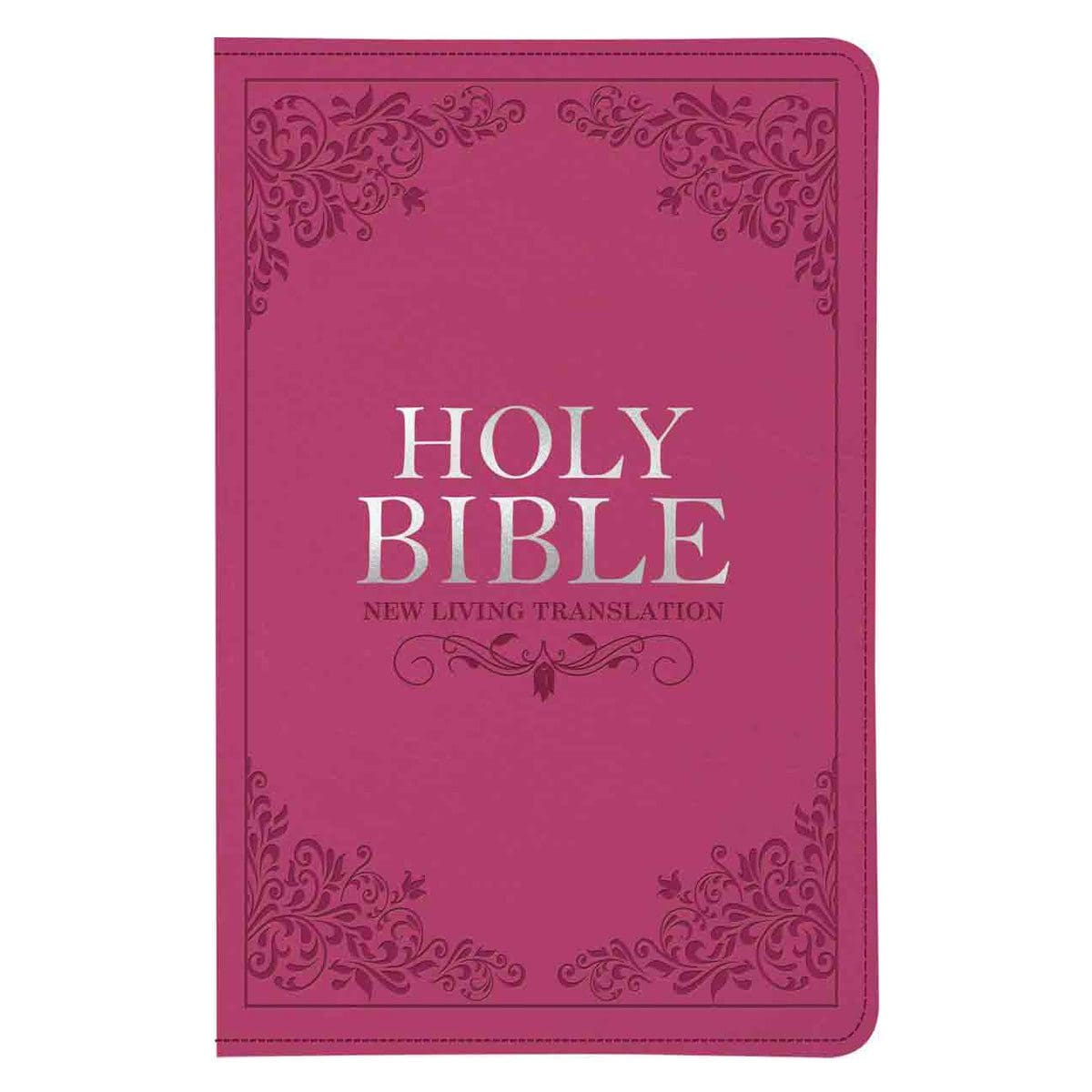 9781432128272_front NLT Pink Faux Leather Standard Bible Thumb Indexed With Zip - Image 4