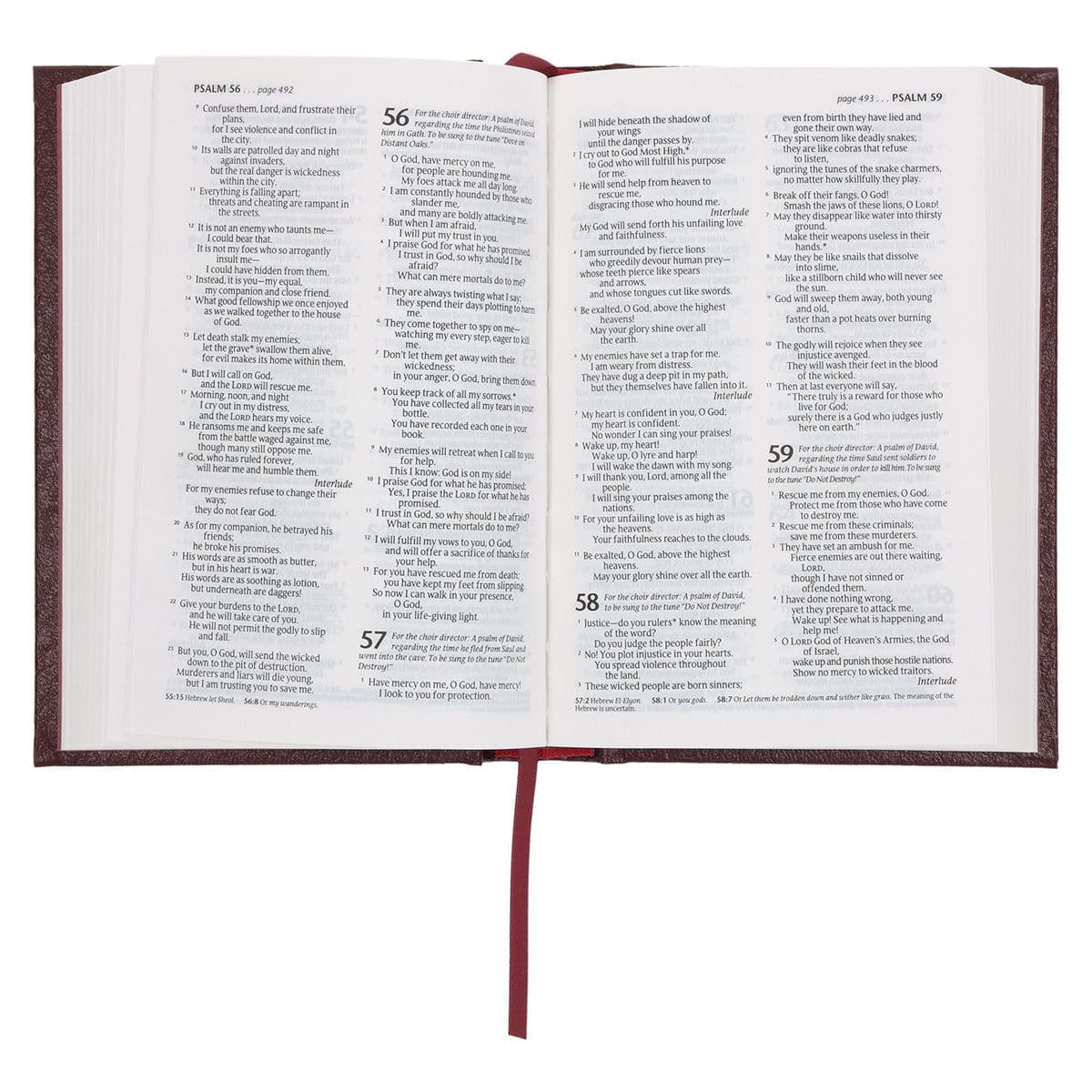 9781432128302_feature5 NLT Compact Bible Burgundy Hardcover - Image 6