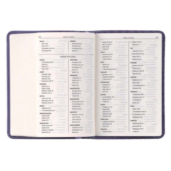 KJV Purple Faux Leather Mini Pocket Bible - Image 32