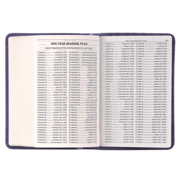 KJV Purple Faux Leather Mini Pocket Bible - Image 33