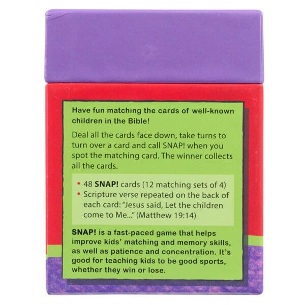 Snap! – The Children Of The Bible (Game Cards) - Image 8