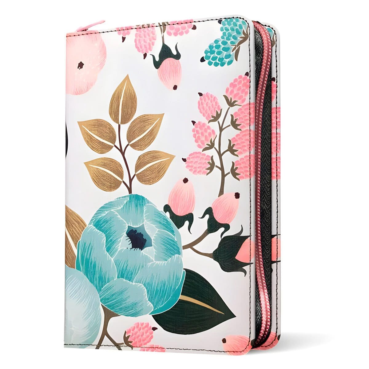 9781496455505_feature2 NLT Filament Compact Zipper Bible, Red Letter, Cloth, With Zipper, Floral Garden (Paperback) - Image 23
