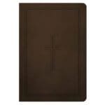 NLT Dark Brown Framed Cross Imitation Leather Premium Value Filament Compact Bible - Image 6