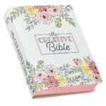 KJV White Floral Faux Leather Flexcover My Creative Bible - Image 9