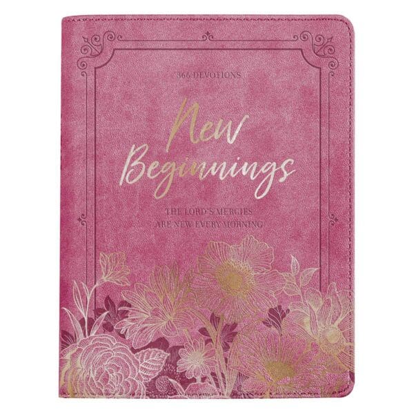 New Beginnings: The Lord's Mercies are New Every Morning - 366 Devotions (Faux Leather) - Image 1