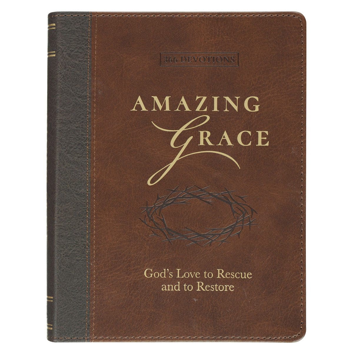 9781639526659_front Amazing Grace: God's Love to Rescue and to Restore - 366 Devotions (Faux Leather) - Image 1