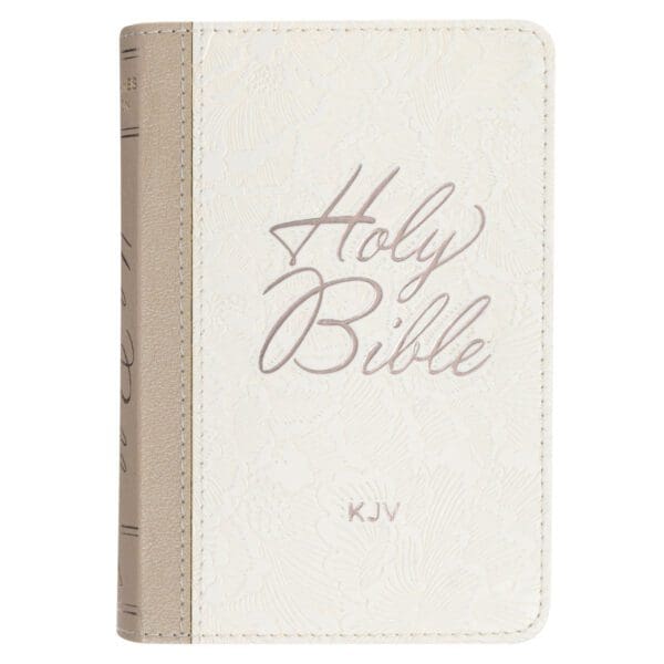 KJV White Faux Leather Mini Pocket Bible - Image 5