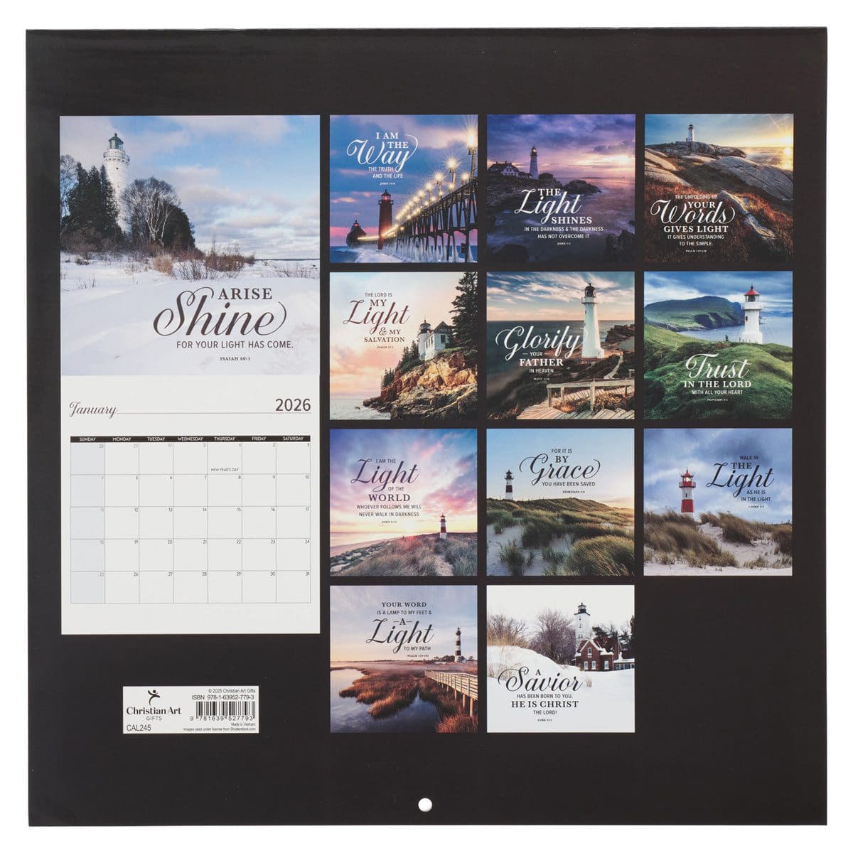 9781639527793_back 2026 Calendar - I Am the Light of the World - Image 2