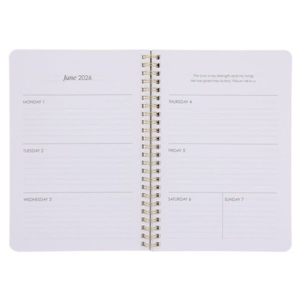 2026 Diary - Daily Planner - Be Still and Know - Wirebound - Image 6