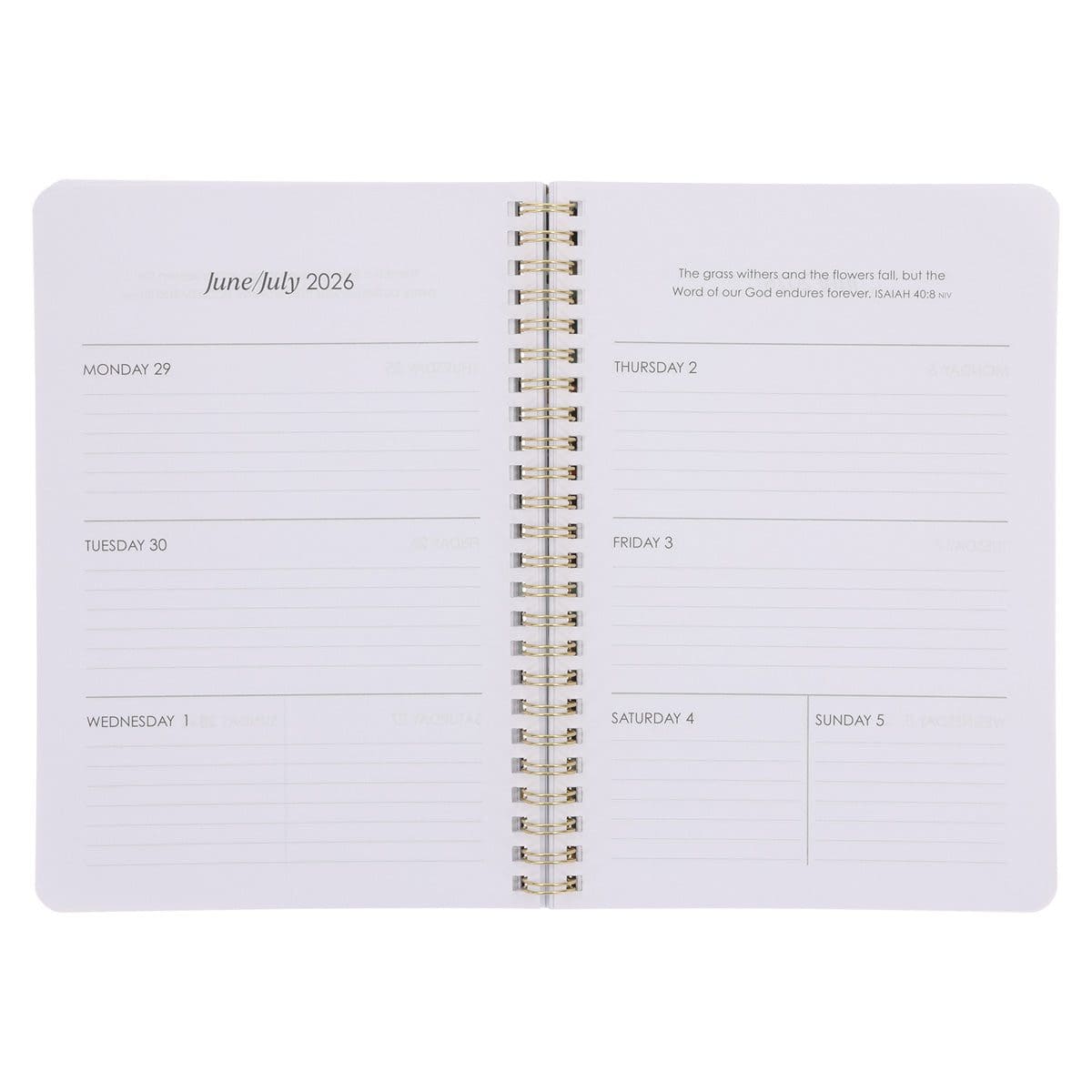9781639528691_feature5 2026 Diary - Daily Planner - Be Still and Know - Wirebound - Image 7