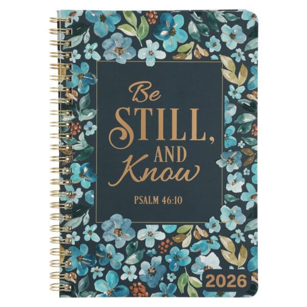 2026 Diary - Daily Planner - Be Still and Know - Wirebound - Image 1