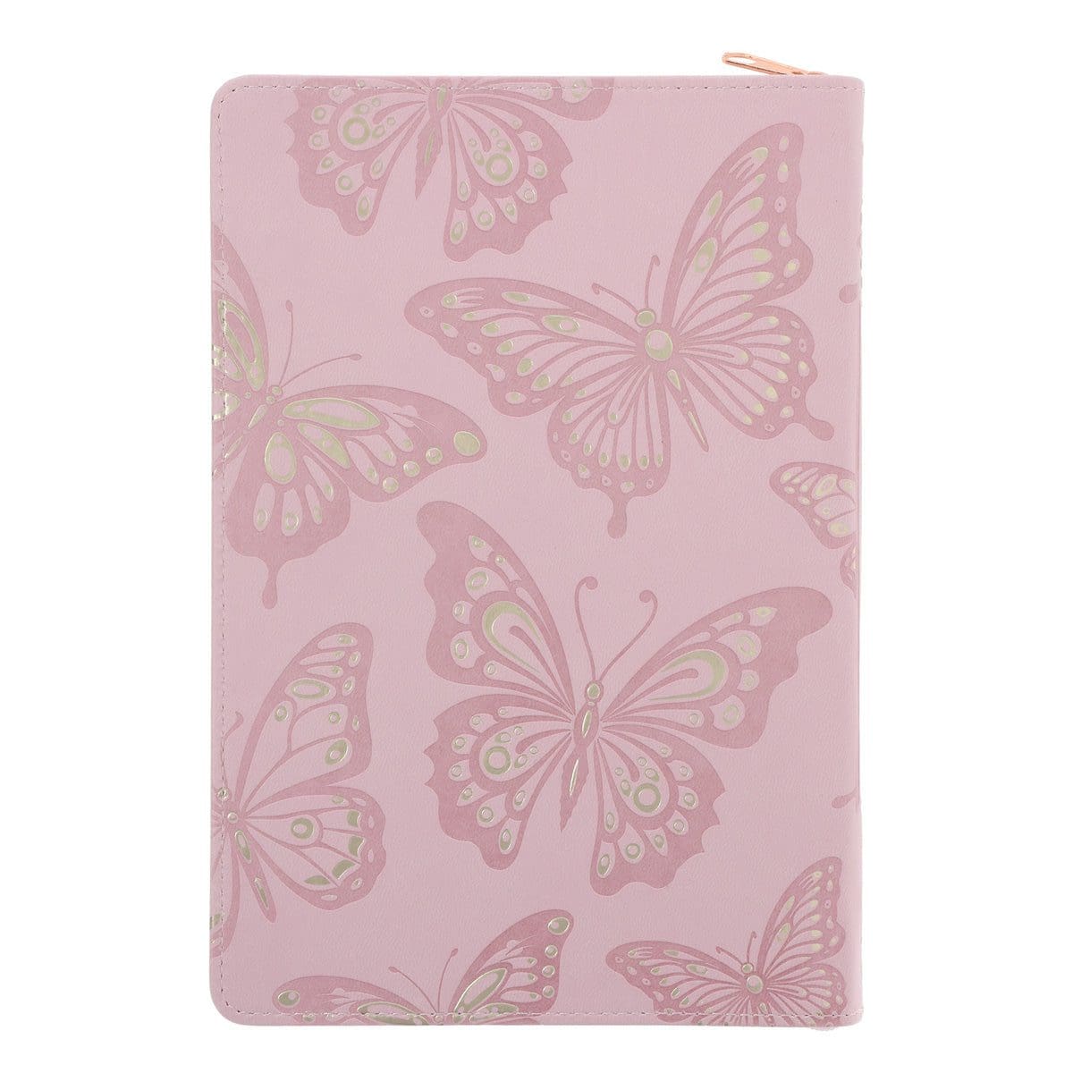 9781639529117_back Love Is Patient Love Is Kind Blush Pink Faux Leather Journal with Zipped Closure - Image 2