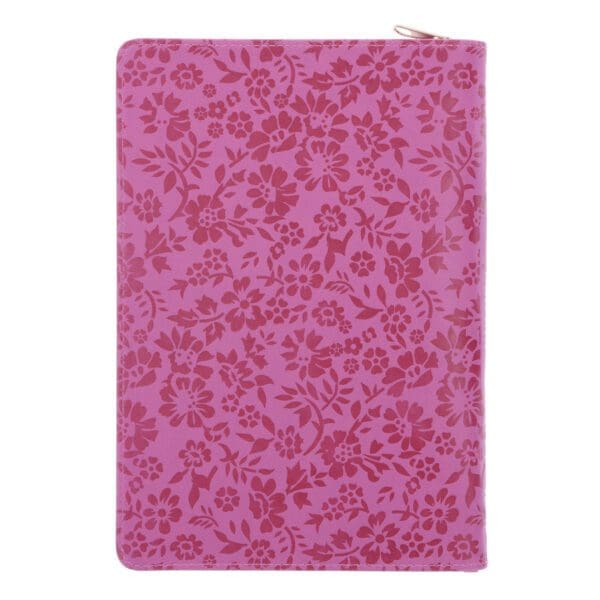 With God All Things Are Possible Faux Leather Journal with Zipped Closure - Image 2