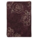 She Is Clothed with Strength and Dignity Burgundy Faux Leather Journal with Zipped Closure - Image 2
