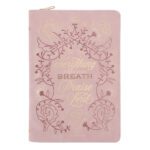 Let Everything That Has Breath Praise the Lord Faux Leather Journal with Zipped Closure