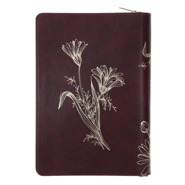 For by Grace You Have Been Saved Through Faith Faux Leather Journal with Zipped Closure - Image 2