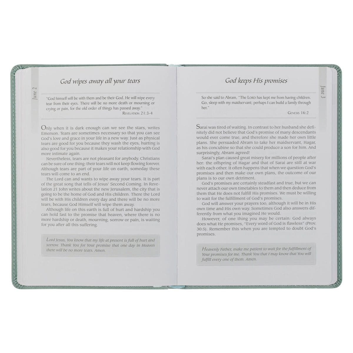 9781639529452_feature4 When the Day Breaks: A Daily Devotional for Women - 366 Devotions (Faux Leather) - Image 13