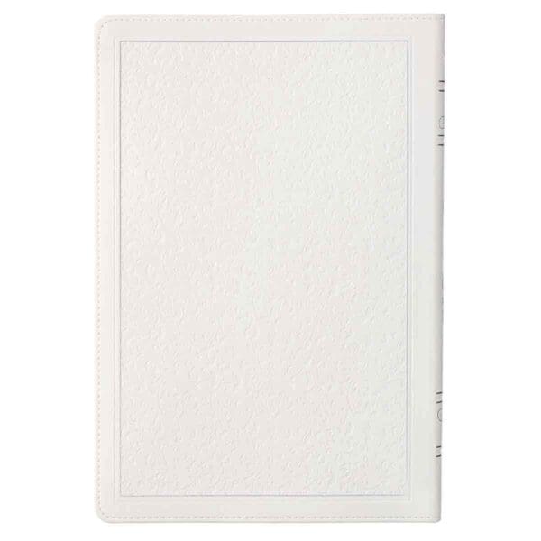 KJV White Faux Leather Thinline Large Print Bible With Thumb Indexing - Image 25