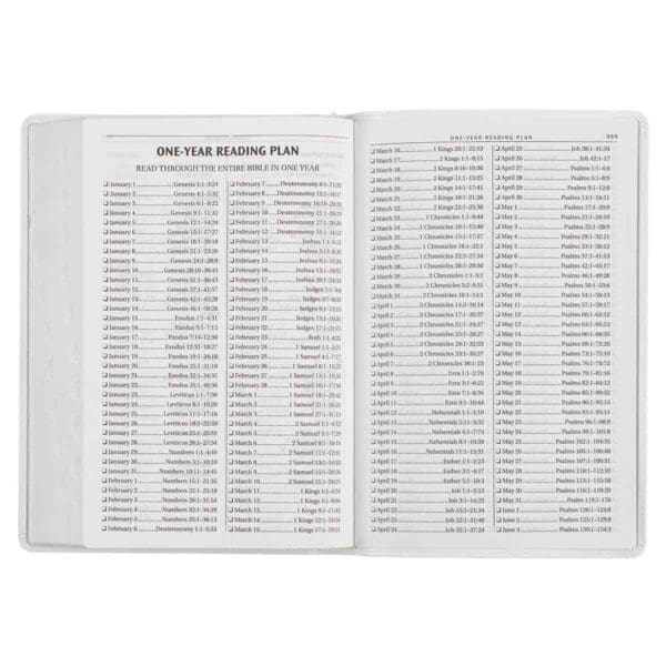 KJV White Faux Leather Thinline Large Print Bible With Thumb Indexing - Image 27