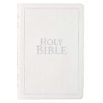 KJV White Faux Leather Thinline Large Print Bible With Thumb Indexing - Image 24