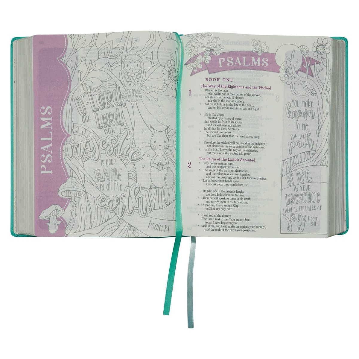 9781642727180_feature4 ESV Turquoise Faux Leather Hardcover My Creative Bible For Girls - Image 13